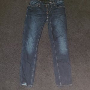 Blue skinny jeans